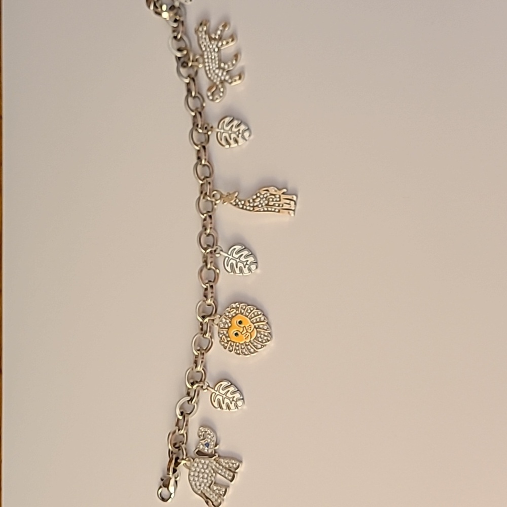 Brighton Charm Bracelet in Silver With Crystals